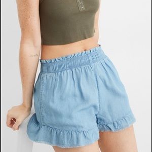 SALE DROP✨AERIE HIGH WAISTED RUFFLE SHORT